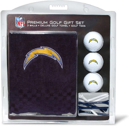 Premium NFL Gift Set: Embroidered Deluxe Towel, 3 Balls, 14 Tees (2-3/4" Reg.)