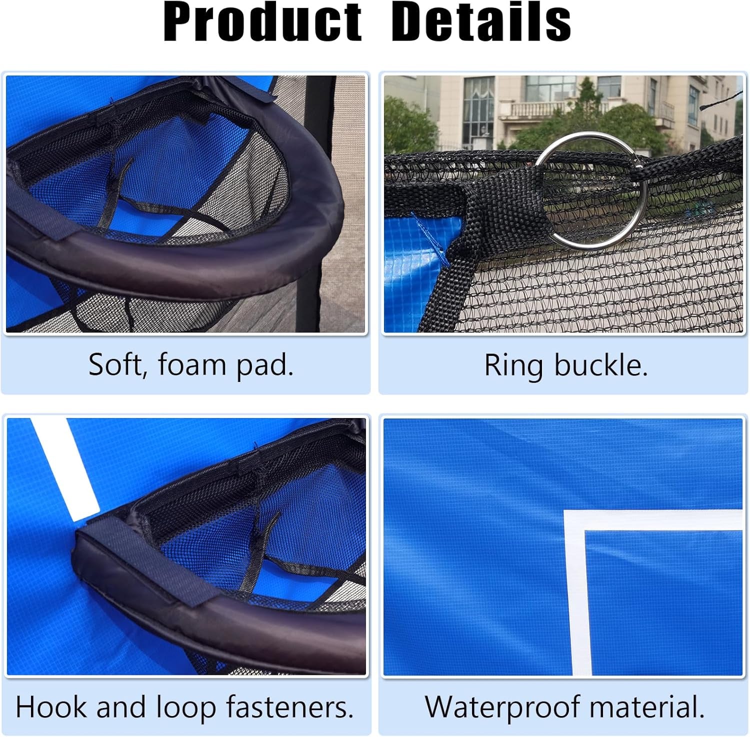 Trampoline Basketball Hoop, with Pump and 4 Mini Balls, Easy to Install, Universal Trampoline Accessories, Trampolines Basketball for Dunking