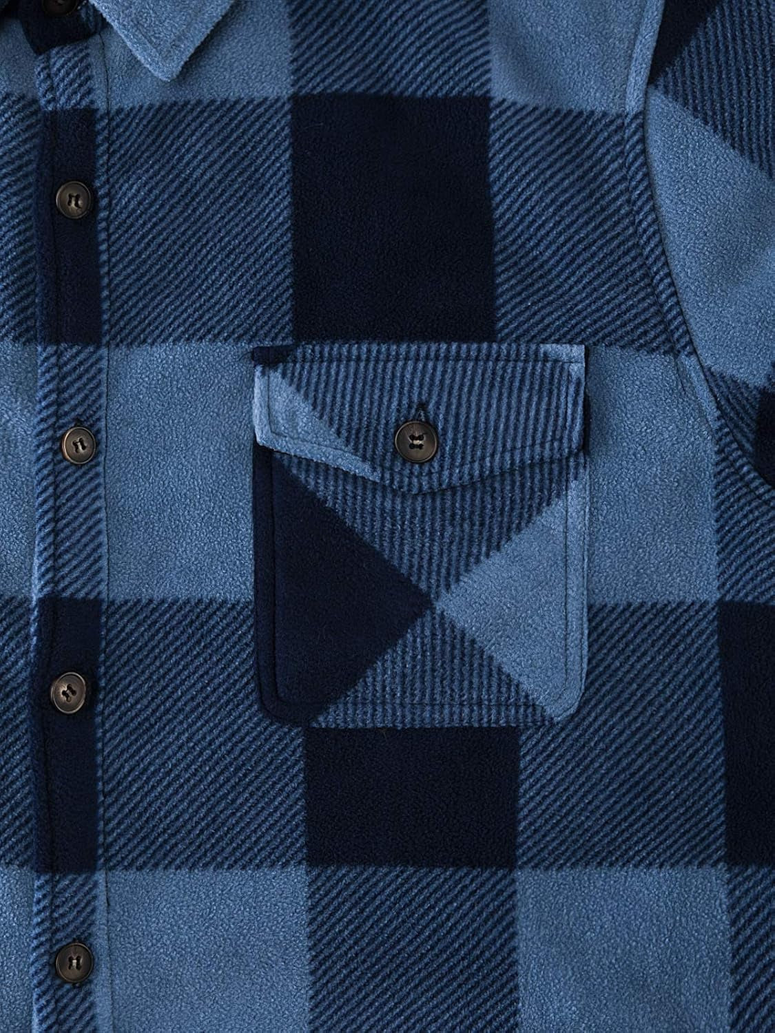 Men'S Warm Sherpa Lined Fleece Plaid Flannel Shirt Jacket(All Sherpa Fleece Lined)