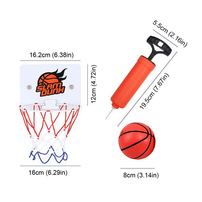 Suction Cup Basketball Hoop with 2 Balls Mini Basketball Hoop Practice Basketball Hoop Basketball Accessories