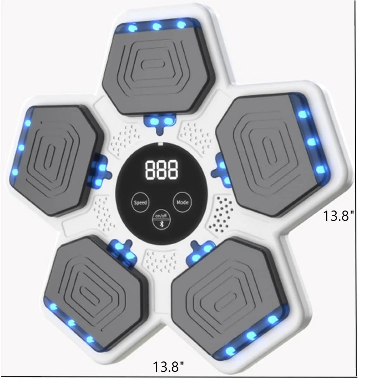 Upgraded Adult Smart Music Boxing Machine, Electronic Boxing Machine with Boxing Gloves, Boxing Music Fitness Machine with Smart Display, Smart Boxing Machine Wall-Mounted for Home Dnd Gym, White