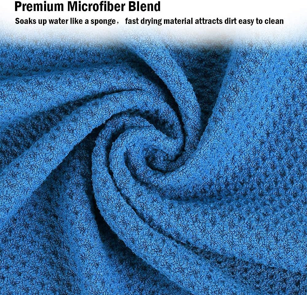 Golf Towel Set with Clip, Cleaning Brush & Accessories | 2 Golf Towels | Golf Gifts for Men, Women