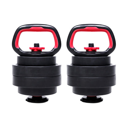 40LB 5 in 1 Adjustable Dumbbell Set , Fitness Exercises for Home Gym, Black, 1-Inch Holes Fit Standard Sized Bar