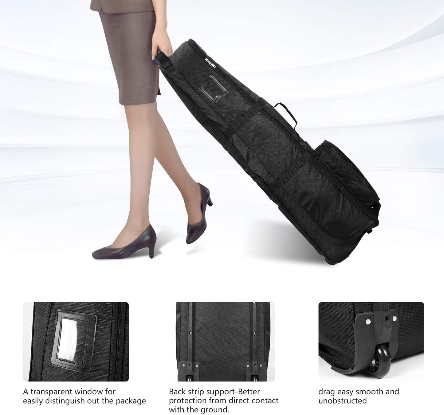 Golf Travel Bag- Foldable Golf Traveling Case with Wheel, Lightweight Golf Travel Bag for Airline
