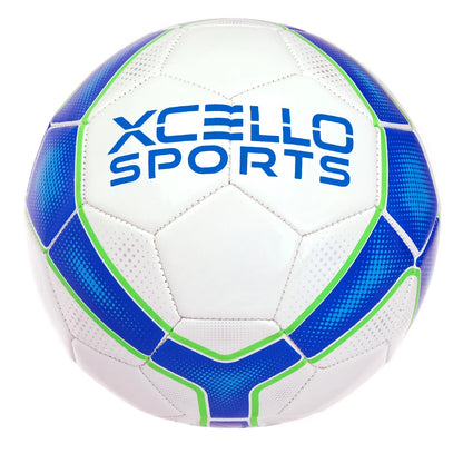 Soccer Ball Size 5, Premium Durable Tbu Cover Small Soccer Ball, Youth Soccer Ball with Pump, Official Match Size and Weight, Blue/Red, Pack of 2