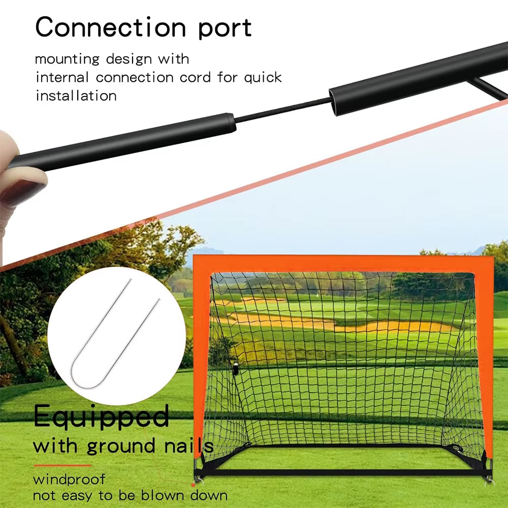 2Pcs/1Pc Soccer Goals Soccer Net for Backyard, Portable Soccer Goal, Pop up Soccer Goal Net for Backyard